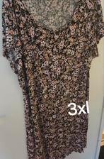 Zomerjurk met bloemenprint, Kleding | Dames, Zwart, Maat 46/48 (XL) of groter, Ophalen of Verzenden, Zo goed als nieuw