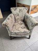 Fauteuil met print, Huis en Inrichting, Fauteuils, Ophalen, Gebruikt, 50 tot 75 cm