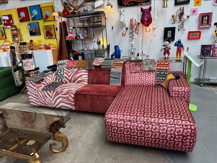 Plofbank modulaire banken lijn, Huis en Inrichting, Banken | Sofa's en Chaises Longues, Stof, Ophalen