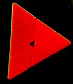Pyraminx *zonder stickers*, Hobby en Vrije tijd, Denksport en Puzzels, Ophalen, Zo goed als nieuw, Rubik's of 3D-puzzel