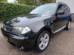 BMW X3 2.5i LEER/CLIMAT/CRUISE/NAVI 192PK (bj 2004), Auto's, Zwart, Leder, Bedrijf, Handgeschakeld