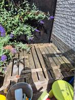 Zandbak hout, bankjes., Kinderen en Baby's, Speelgoed | Buiten | Zandbakken, Ophalen, Gebruikt