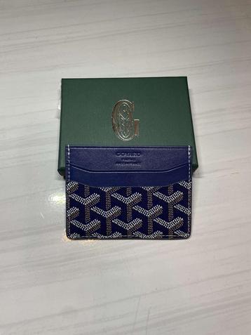 Goyard Navy Blue Card Holder beschikbaar voor biedingen
