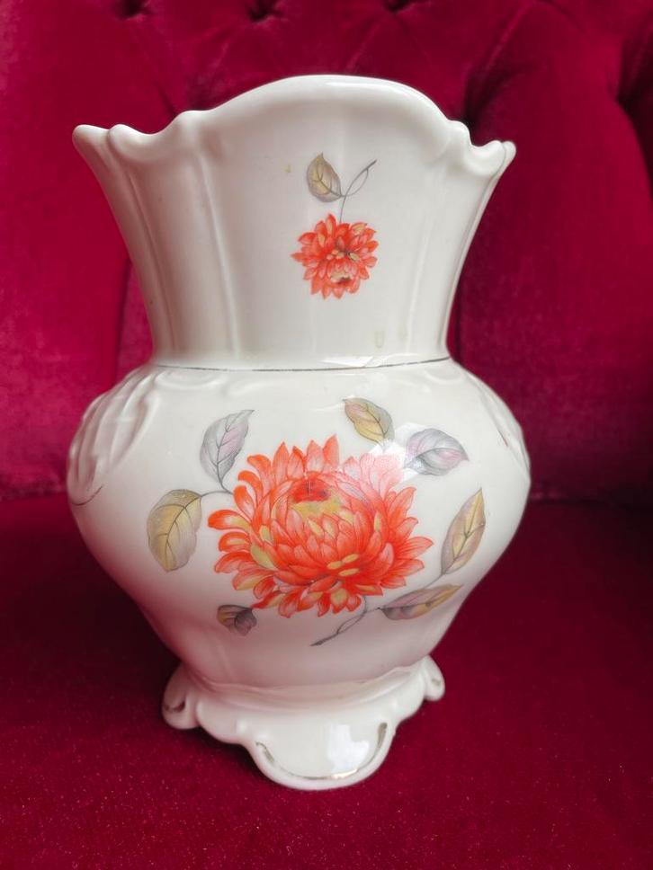 Antieke Porseleinen Vaas "Elfenbein Bavaria", Antiek en Kunst, Antiek | Vazen, Ophalen of Verzenden