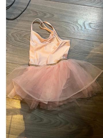 Roze tutu balletpakje danspakje jurkje tulle glitter 116 122 beschikbaar voor biedingen