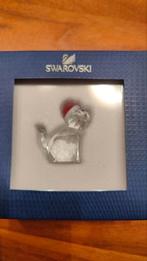 Swarovski Kat met Kerstmuts, Verzamelen, Swarovski, Ophalen of Verzenden, Zo goed als nieuw, Figuurtje