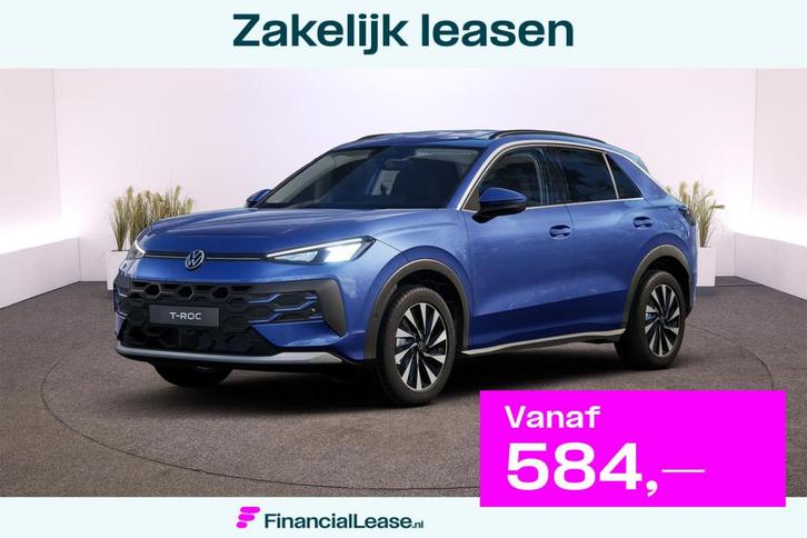 Volkswagen T-Roc Life First Edition 1.5 eTSI DSG, Auto's, Volkswagen, Bedrijf, Lease, Financial lease, T-Roc, ABS, Achteruitrijcamera