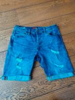 Jack en Jones spijkerkorte broek, Blauw, W32 (confectie 46) of kleiner, Ophalen of Verzenden, Gedragen