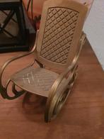 Messing schommelstoel beeldje , handgemaakt  jaren 1980, Antiek en Kunst, Antiek | Koper en Brons, Koper, Ophalen