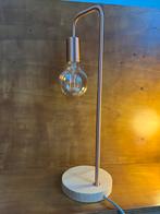 Tafellampen set - Hout & Koper - 50cm, Huis en Inrichting, Lampen | Tafellampen, Ophalen of Verzenden, Zo goed als nieuw, Hout