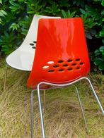 2 Italiaanse design stoelen galigaris JAM oranje - bruin, Ophalen, Zo goed als nieuw, Overige kleuren