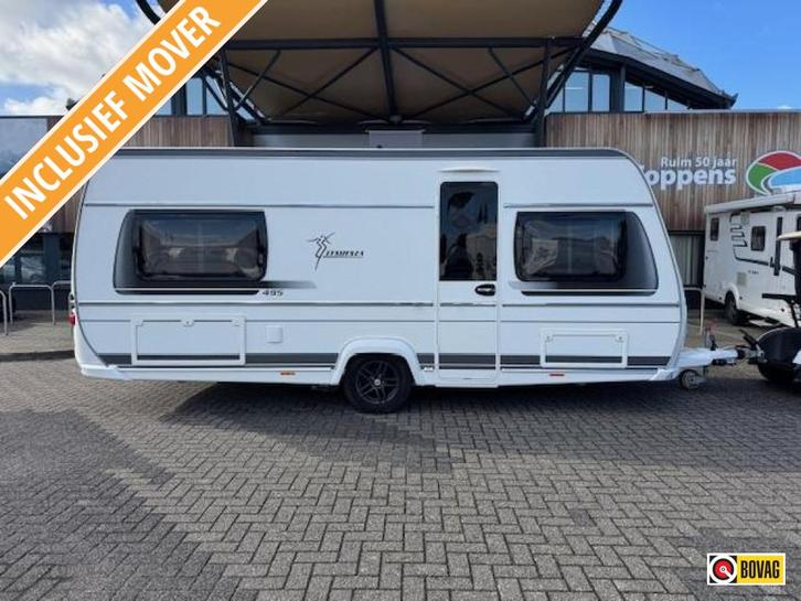 Fendt Tendenza 495 SFR 2019 MOVER + NIEUWE TENT!, Caravans en Kamperen, Caravans, Bedrijf, tot en met 4, 1250 - 1500 kg, Standaardzit