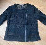 Zwart vestje met open stofje justeab S, Justeab, Zwart, Ophalen of Verzenden, Maat 36 (S)