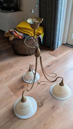 Plafondlamp drie lichtpunten, Huis en Inrichting, Lampen | Plafondlampen, Ophalen, Gebruikt, Glas