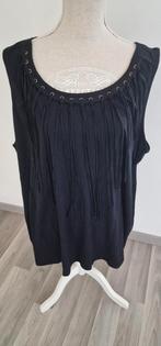 34)Te koop nieuwe zwart top met franje maat 3XL ongv.52/54, Zwart, Nieuw, MS Mode, Shirt of Top