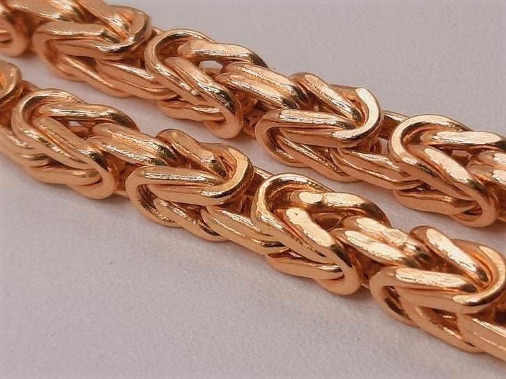 Gouden Koningsketting 14kt, Sieraden, Tassen en Uiterlijk, Kettingen, Www.bredajuwelier.nl, Nieuw, Ophalen of Verzenden, Www.bredajuwelier.nl