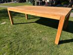 Massief grote teakhouten eettafel 220x105 cm, Huis en Inrichting, Tafels | Eettafels, Ophalen, Gebruikt, 100 tot 150 cm, 200 cm of meer