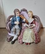 Vintage Porseleinen beeldje man en vrouw, Antiek en Kunst, Ophalen of Verzenden