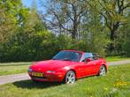 Mazda MX5 NA Leder/Nardi-stuur/Roestvrij/Bagagerek 1991, Auto's, Lederen bekleding, Achterwielaandrijving, Zwart, 4 cilinders