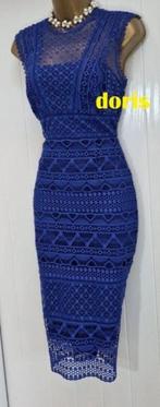 kant jurk Karen Millen maat 12/40, Maat 38/40 (M), Karen Millen, Blauw, Nieuw