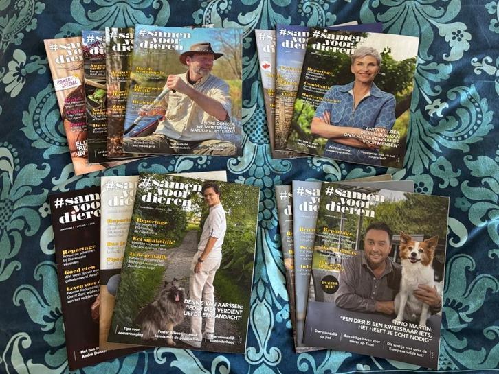 13 tijdschriften Samen voor dieren 2020 - 2025 Dierenlot, Boeken, Tijdschriften en Kranten, Zo goed als nieuw, Sport en Vrije tijd