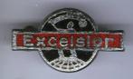 Excelsior Motorfietsen email op zilverkl. broche ( E_017 ), Verzamelen, Speldjes, Pins en Buttons, Verzenden, Nieuw, Transport