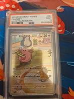 PSA 9 Chansey Illustration Rare - Temporal Forces, Hobby en Vrije tijd, Verzamelkaartspellen | Pokémon, Ophalen of Verzenden, Zo goed als nieuw