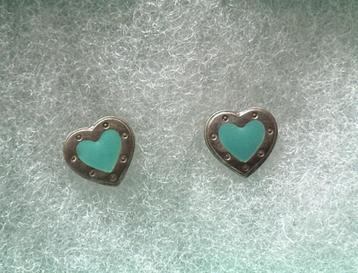 Tiffany & Co. Love Tiffany Blue Heart Mini oorknopjes zilver beschikbaar voor biedingen