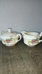 Vintage servies Mosa Maastricht melkkan suikerpot, Ophalen of Verzenden