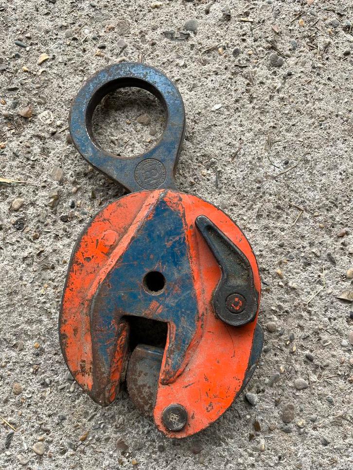 Platenklem / Hijsklem 1000kg, Doe-het-zelf en Verbouw, Lieren en Takels, Gebruikt, Handmatig, Ophalen of Verzenden
