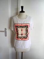 MARC AUREL top mt. M met mooie print, Kleding | Dames, Tops, Maat 38/40 (M), Marc Aurel, Wit, Ophalen of Verzenden