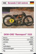 M31 motorkaartje dkw ore rennsport 1928 ( h3), Ophalen of Verzenden, Zo goed als nieuw, Motoren