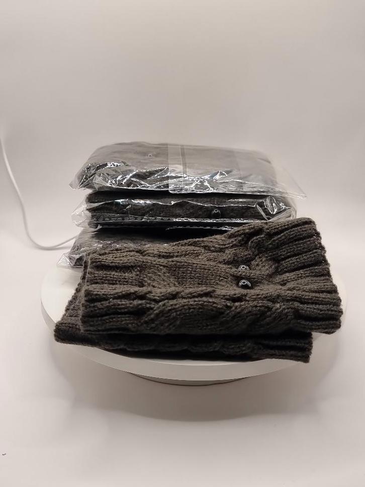 Set van 5 paar gebreide vingerloze handwarmers van wol, Kleding | Dames, Mutsen, Sjaals en Handschoenen, Nieuw, Handschoenen, Maat 38/40 (M)