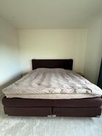 Luxe Swiss Sense Boxspring 200x210 – Zeer nette staat, Huis en Inrichting, Slaapkamer | Boxsprings, Ophalen, Bruin, 210 cm, Tweepersoons