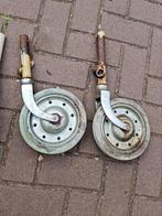 Antieke Brancard Wielen - Set van 4, Antiek en Kunst, Ophalen of Verzenden