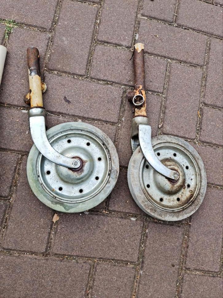 Antieke Brancard Wielen - Set van 4, Antiek en Kunst, Antiek | Overige Antiek, Ophalen of Verzenden