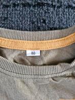 Khaki groen shirt met graafmachine Maat 80 hh, Kinderen en Baby's, Babykleding | Maat 80, Zeeman, Onbekend, Ophalen of Verzenden