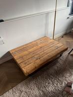 Zelfgemaakte echte oude houten balken tafel, Huis en Inrichting, Tafels | Salontafels, 50 tot 100 cm, Minder dan 50 cm, 100 tot 150 cm