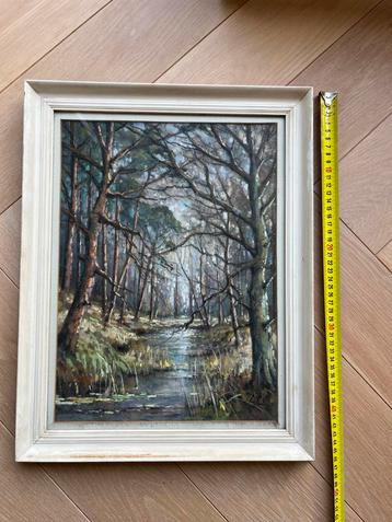 Prachtig schilderij van boslandschap beschikbaar voor biedingen