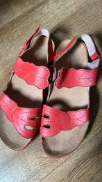 Koraal rode sandalen zomerschoen leer El Naturalista 41, Sandalen of Muiltjes, Zo goed als nieuw, Verzenden, Rood