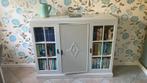 Vintage Boekenkast jaren ‘30, Ophalen, Glas, 100 tot 150 cm, Minder dan 150 cm