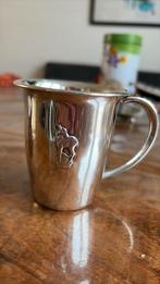 Geboorte beker zilver plated ‘Hans’, Ophalen of Verzenden, Zilver
