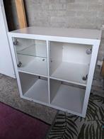 Ikea vakkenkast met glazen deuren en Trofast plank, Ophalen, Met deur(en), 50 tot 100 cm, Zo goed als nieuw