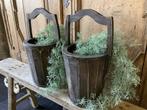 NIEUW gave houten emmer emmers met hengsel, Ophalen of Verzenden, Nieuw