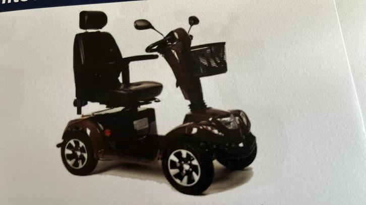 Scootmobiel Leopard 4 Limited Edition (kleur grijs), Diversen, Brommobielen en Scootmobielen, Zo goed als nieuw, Mango, 46 km of meer