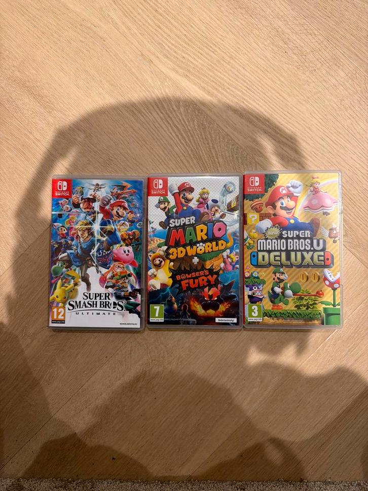 Hoesjes Nintendo Switch Games - Super Mario & Smash Bros, Spelcomputers en Games, Games | Overige, Zo goed als nieuw, Avontuur en Actie