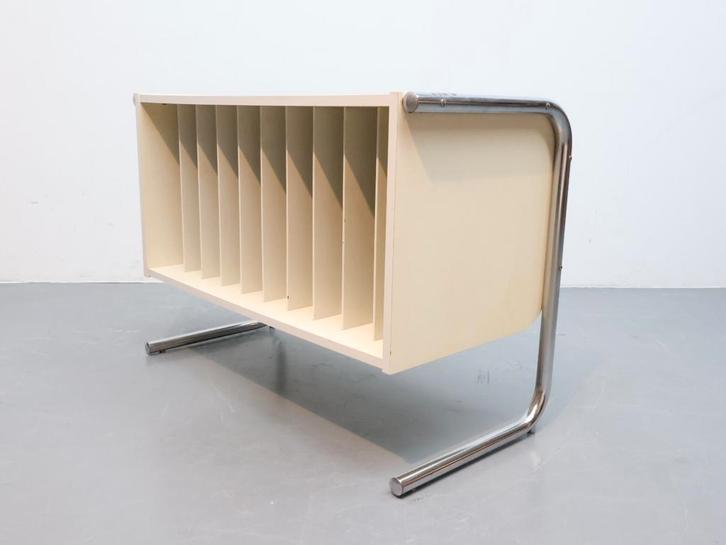 Vintage kast | Vinyl platenkast | Buisframe, Huis en Inrichting, Kasten | Overige, Gebruikt, Ophalen