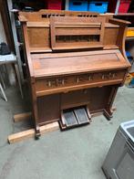 Oude piano te koop, Muziek en Instrumenten, Gebruikt, Piano, Bruin, Ophalen