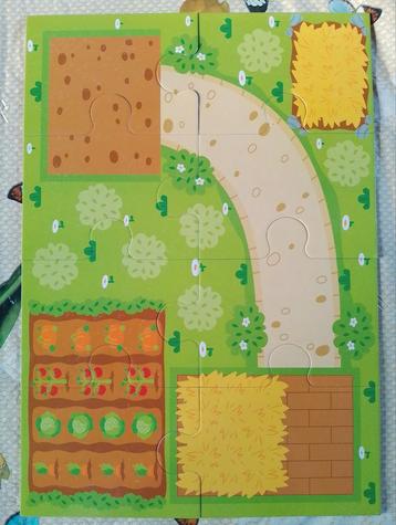 Leuke kinderpuzzel met boerderij thema beschikbaar voor biedingen