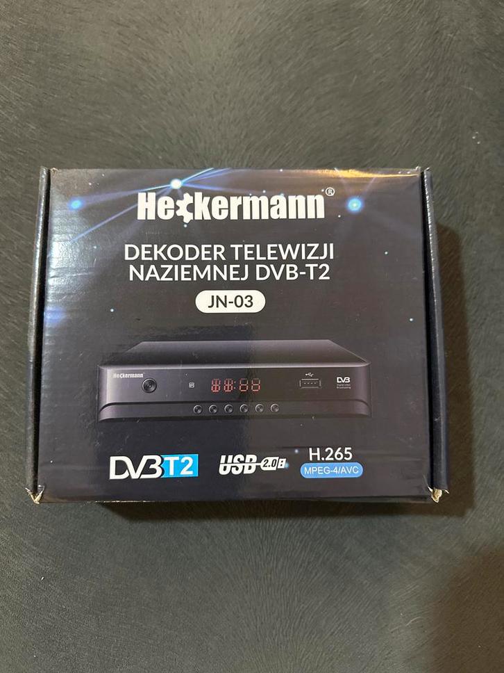 Heckermann DVB-T2 Decoder - Nieuw in doos, Audio, Tv en Foto, Decoders en Harddiskrecorders, Nieuw, Decoder, Ophalen